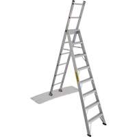 2700 Series Industrial Duty Multi-Way Ladders, 8', Aluminum, 250 lbs. Cap., ANSI 1, CSA 1 MF404 | Johnston Equipment