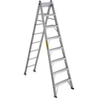 2700 Series Industrial Duty Multi-Way Ladders, 8', Aluminum, 250 lbs. Cap., ANSI 1, CSA 1 MF404 | Johnston Equipment