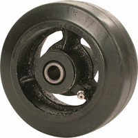 Mold-on Rubber Wheel, 4" (102 mm) Dia. x 1-1/2" (38 mm) W, 350 lbs. (158 kg.) Capacity MG553 | Johnston Equipment