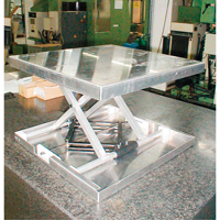 Dessus de table élévatrice à ciseaux Lift-Tool<sup>MC</sup>, 23" lo x 22" la, Aluminium, Capacité 300 lb MJ517 | Johnston Equipment