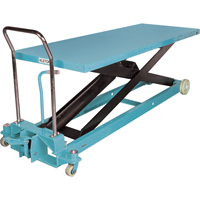Heavy-Duty Hydraulic Scissor Lift Table, 80-1/8" L x 29-1/2" W, Steel, 2200 lbs. Capacity MJ525 | Johnston Equipment