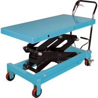 Heavy-Duty Hydraulic Scissor Lift Table, 48" L x 24" W, Steel, 1545 lbs. Capacity MJ526 | Johnston Equipment