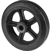 Mold-On Rubber Wheel, 8" (203 mm) Dia. x 2" (51 mm) W, 400 lbs. (181 kg.) Capacity ML813 | Johnston Equipment