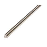 Threaded Rod, 1/4"-20, 36" L, Stainless Steel, Grade 18-8 Grade MMT209 | Johnston Equipment