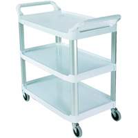 Open-Sided Shelf Cart, 3 Tiers, 40" x 37" x 20", 300 lbs. Capacity MN611 | Johnston Equipment