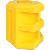 Short Column Protector, 6" x 6" Inside Opening, 24" L x 24" W x 24" H, Yellow MO040 | Johnston Equipment