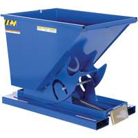 Self-Dumping Hopper, Steel, 1/2 cu.yd., Blue MO920 | Johnston Equipment