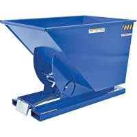 Self-Dumping Hopper, Steel, 1 cu.yd., Blue MO922 | Johnston Equipment