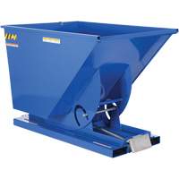 Self-Dumping Hopper, Steel, 1-1/2 cu.yd., Blue MO923 | Johnston Equipment