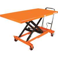 Hydraulic Scissor Lift Table, 63" L x 31-1/2" W, Steel, 1100 lbs. Capacity MP009 | Johnston Equipment