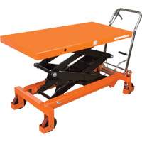 Table élévatrice à ciseaux hydraulique, 48" lo x 24" la, Acier, Capacité 1540 lb MP012 | Johnston Equipment