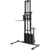 Double Mast Stacker, Electric Operated, 2200 lbs. Capacity, 150" Max Lift MP141 | Johnston Equipment