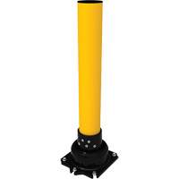 SlowStop<sup>®</sup> Flexible Rebounding Bollard, Steel, 42" H x 6" W, Yellow MP185 | Johnston Equipment