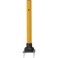 SlowStop<sup>®</sup> Drilled Flexible Rebounding Bollards, Steel, 42" H x 4" W, Yellow MP186 | Johnston Equipment