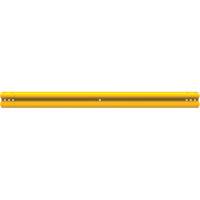 SlowStop<sup>®</sup> FlexRail Guard Rail, Polycarbonate, 157-1/2" L x 13-3/4" H, Yellow MP188 | Johnston Equipment