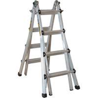 Telescoping Multi-Position Ladder, Aluminum, 300 lbs., CSA Grade 1A MP923 | Johnston Equipment