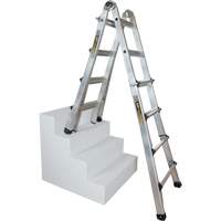 Telescoping Multi-Position Ladder, Aluminum, 300 lbs., CSA Grade 1A MP923 | Johnston Equipment