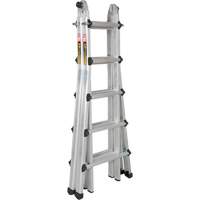 Telescoping Multi-Position Ladder, Aluminum, 300 lbs., CSA Grade 1A MP924 | Johnston Equipment