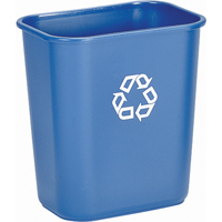Recycling Container , Deskside, Plastic, 28-1/8 US Qt. NA737 | Johnston Equipment