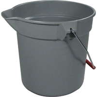 Brute<sup>®</sup> Bucket, 2.5 US Gal. (10 qt.) Capacity, Grey NB853 | Johnston Equipment