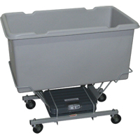 Scale Carts, Polyethylene, 33" L x 19" W x 29" H, 5 cu. Ft. Volume, 250 lbs. Capacity NC472 | Johnston Equipment
