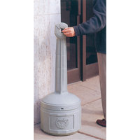 Smoker’s Cease-Fire<sup>®</sup> Cigarette Butt Receptacle, Free-Standing, Plastic, 4 US gal. Capacity, 38-1/2" Height NH832 | Johnston Equipment