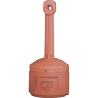 Smoker’s Cease-Fire<sup>®</sup> Cigarette Butt Receptacle, Free-Standing, Plastic, 4 US gal. Capacity, 38-1/2" Height NI587 | Johnston Equipment