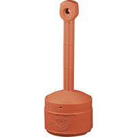 Smoker’s Cease-Fire<sup>®</sup> Cigarette Butt Receptacle, Free-Standing, Plastic, 1 US gal. Capacity, 30" Height NI705 | Johnston Equipment