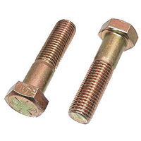 Hex Cap Screw, 3/8" Dia., 4" L, Stainless Steel, Coarse NIQ796 | Johnston Equipment