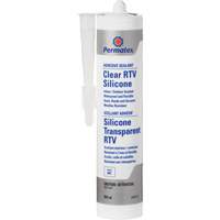 Clear RTV Adhesive Sealant, 300 ml, Cartridge, Clear NIR843 | Johnston Equipment