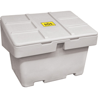 Salt Sand Container SOS™, With Hasp, 42" x 29" x 30", 11 cu. Ft., Grey ND703 | Johnston Equipment