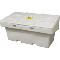 Salt Sand Container SOS™, With Hasp, 72" x 36" x 36", 36 cu. Ft., Grey NJ120 | Johnston Equipment