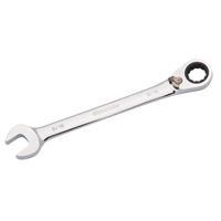 Reversible Combination Ratcheting Wrench, 12 Point, 3/8", Chrome Finish NJI090 | Johnston Equipment