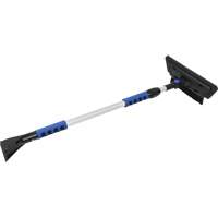 Snow Brush, Telescopic, EVA Foam Blade, 48" Long, Black/Blue NN434 | Johnston Equipment