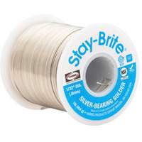 Stay-Brite<sup>®</sup> Solders, Lead-Free, 96% Tin 4% Silver, Solid Core, 0.125" Dia. 848-1065 | Johnston Equipment