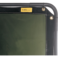 Lavashield™ Curtain, 92" x 68.5", Moderate Transparency, Green NT831 | Johnston Equipment