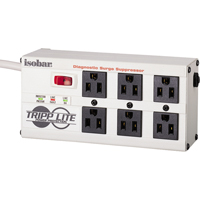 Isobar<sup>®</sup> Premium Surge Suppressors, 6 Outlets, 2850 J, 1440 W, 6' Cord OD752 | Johnston Equipment