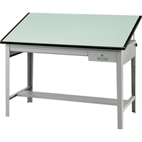 Precision Drafting Table Base, 56-3/8" W x Grey OA912 | Johnston Equipment