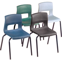 Horizon Chairs, Plastic, Black OD933 | Johnston Equipment