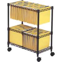 File Carts- 2-tier Rolling File Cart OE806 | Johnston Equipment