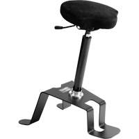 TA 200™ Ergonomic Sit/Stand Welding Chair, Sit/Stand, Adjustable, Fabric Seat, Black/Grey OP494 | Johnston Equipment