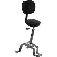 TA 300™ Ergonomic Sit/Stand Welding Chair, Sit/Stand, Adjustable, Fabric Seat, Black/Grey OP496 | Johnston Equipment