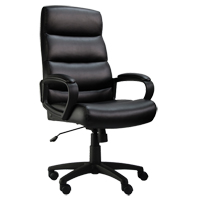 Chaise de bureau Activ<sup>MC</sup> série A-601, Polyuréthane, Noir, Capacité 275 lb OP806 | Johnston Equipment