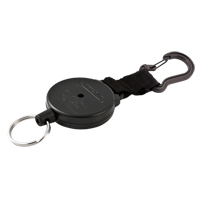 Securit™ Retractable Key Holder, Polycarbonate, 28" Cable, Carabiner Attachment OQ353 | Johnston Equipment