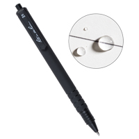 All-Weather Durable Pen, Black, 0.8 mm, Retractable OQ434 | Johnston Equipment