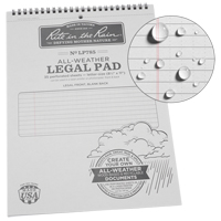 Top-Spiral Pad, Soft Cover, White, 35 Pages, 8-1/2" W x 11-7/8" L OQ500 | Johnston Equipment