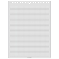 Top-Spiral Pad, Soft Cover, White, 35 Pages, 8-1/2" W x 11-7/8" L OQ500 | Johnston Equipment