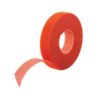 One-Wrap<sup>®</sup> Cable Management Tape, Hook & Loop, 25 yds x 3/4", Self-Grip, Orange OQ536 | Johnston Equipment