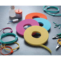 One-Wrap<sup>®</sup> Cable Management Tape, Hook & Loop, 25 yds x 3/4", Self-Grip, Aqua OQ537 | Johnston Equipment