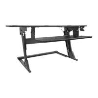 Goya™ Sit-Stand Workstation, Desktop Unit, 20" H x 42" W x 16" D, Black OQ762 | Johnston Equipment